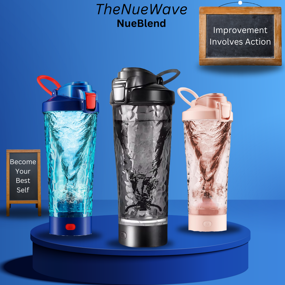 Premium Electric Protein Shaker Bottle, 24 Oz Lockable Blender Shaker Bottles, Made with Tritan, BPA Free, USB Rechargeable Mixer Blender Cup for Protein Shakes, Black
